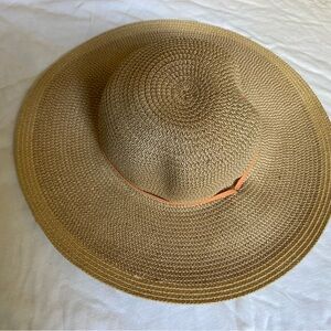 Stylish Tan Wide-Brim Hat